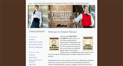 Desktop Screenshot of frontierclassics.biz